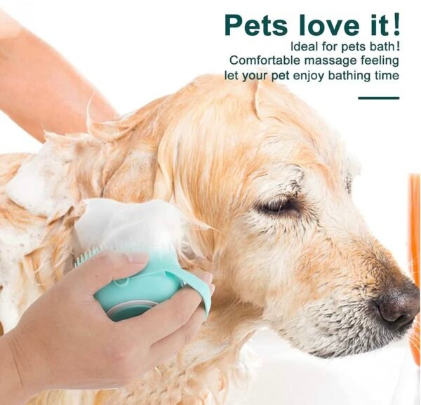 Pet accessories - Pet Bath Massage Brush Puppy Dog Cat Grooming Cleaning Soft (Blue) - Pelham Pet Shop