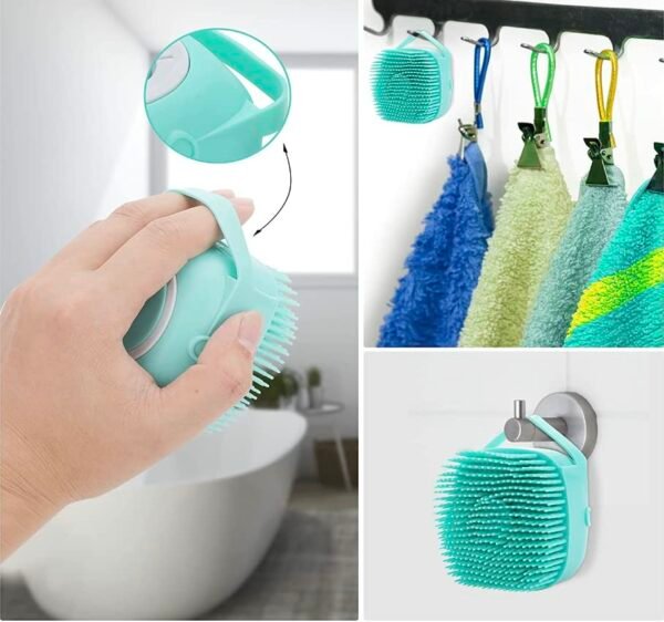 Pet accessories - Pet Bath Massage Brush Puppy Dog Cat Grooming Cleaning Soft (Blue) - Pelham Pet Shop